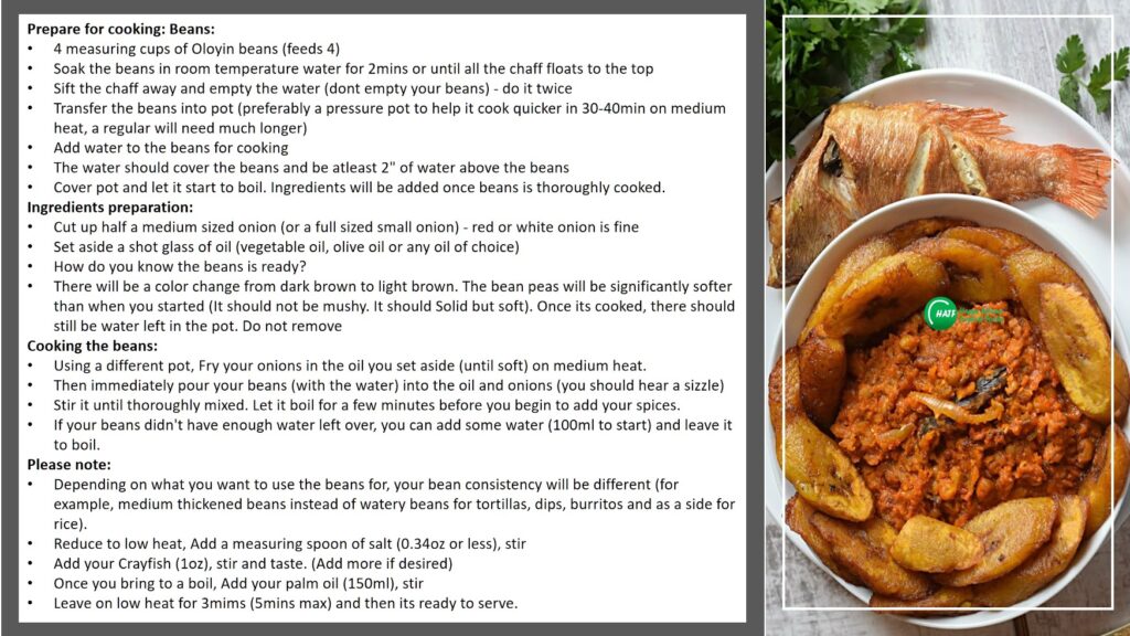 hatf oloyin beans recipe