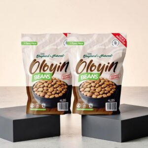 oloyin honey beans, 8ib /64oz (2 x 4lb), stone free, all natural