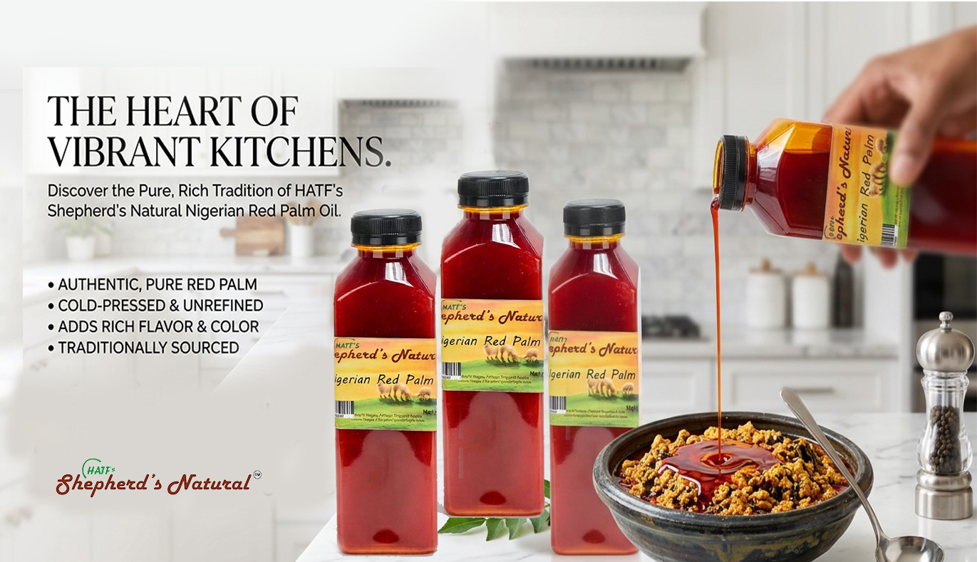 nigerian red palm oil (500ml x 4 bottles), 100% all natural in easy grip container