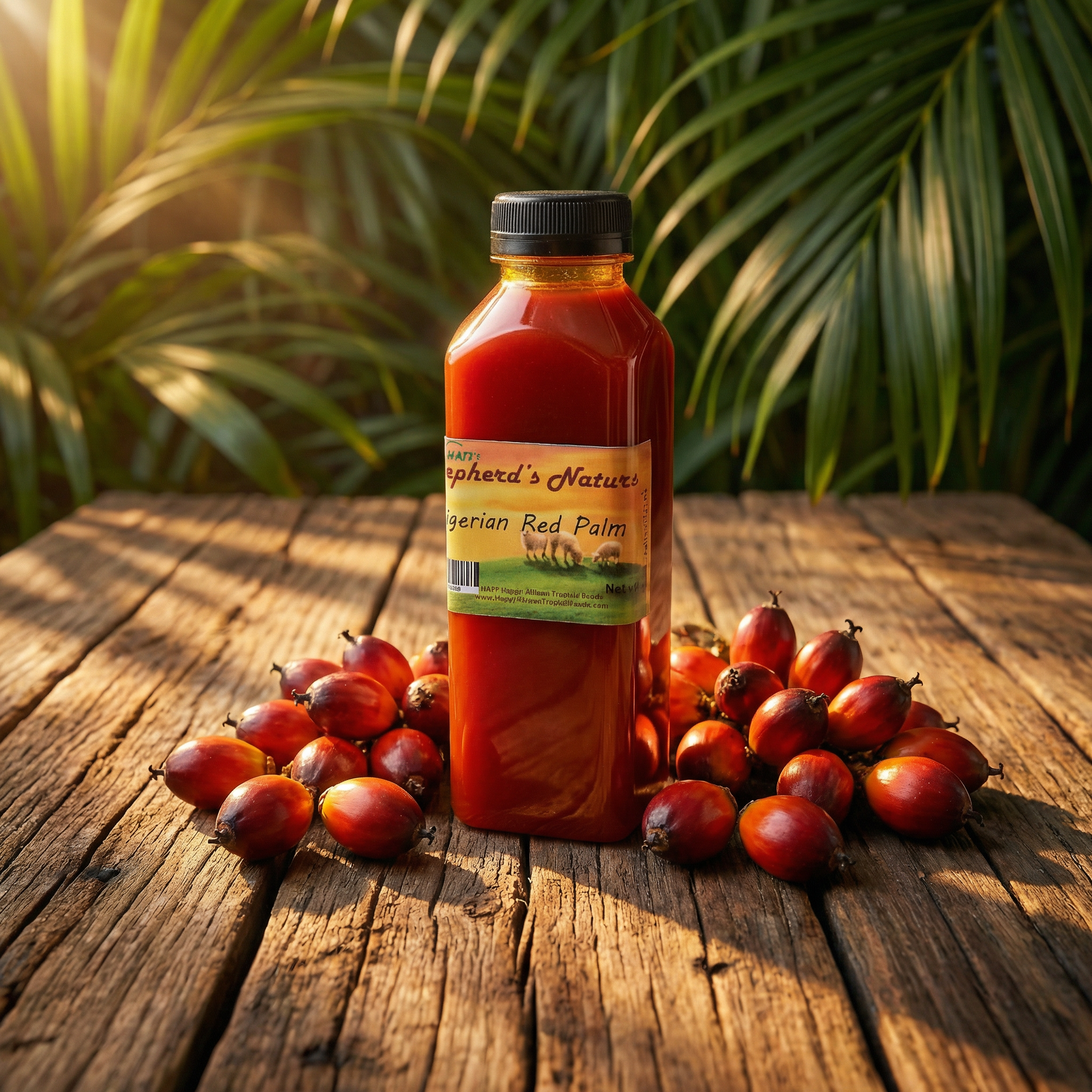 product campaign image a bottle of nigerian red palm oil is placed on a xy2tzrze