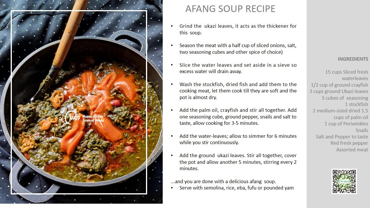afang recipes